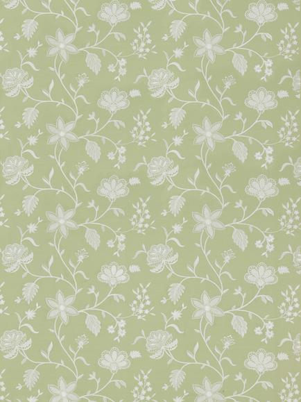 GP & J Baker Petherton Furnishing Fabric, Green, Green
