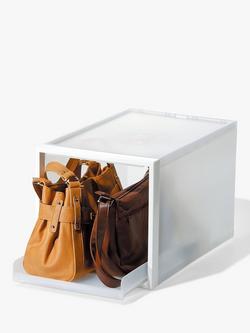 Like-it Stacking Storage Tray, H31cm, Clear, White