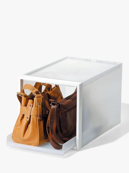 Like-it Stacking Storage Tray, H31cm, Clear, White