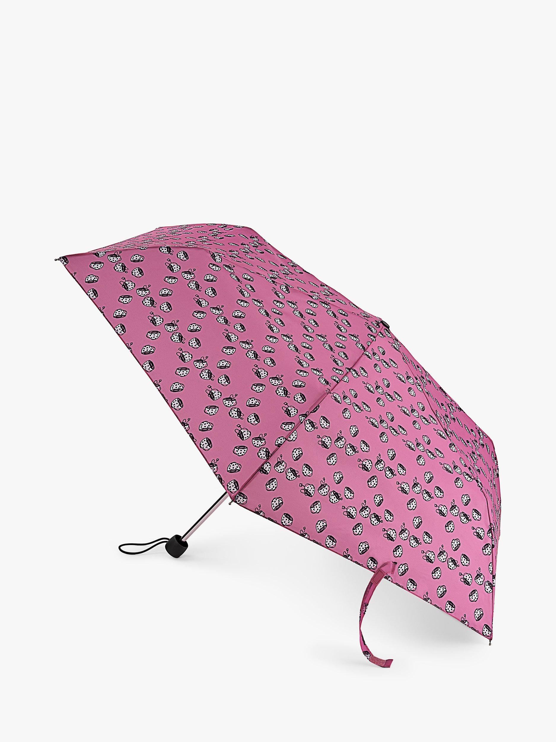 Product image 1 of 2, which shows Fulton L553 Superslim 2 Umbrella, Tea Love