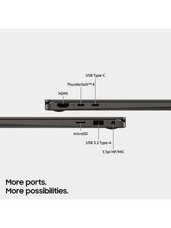 Samsung Galaxy Book3 360 Convertible Laptop, Intel Core i7 Processor, 16GB RAM, 512GB SSD, 13.3" AMOLED Touch Screen, Graphite - view 2, Graphite