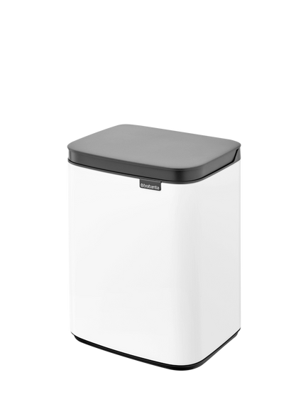 Brabantia Bo Waste Bin, 4L - view 2, White
