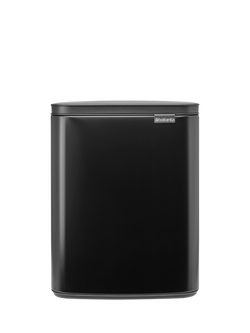 Brabantia Bo Waste Bin, 12L, Matt Black