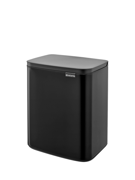 Brabantia Bo Waste Bin, 12L - view 2, Matt Black