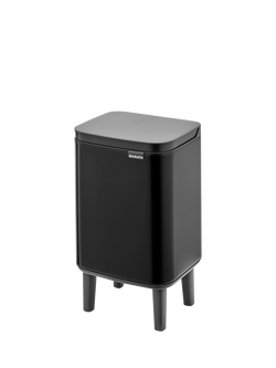 Brabantia Bo Waste Bin Hi, 4L - view 2, Matt Black