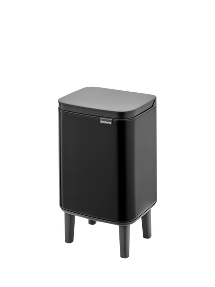Brabantia Bo Waste Bin Hi, 4L - view 2, Matt Black