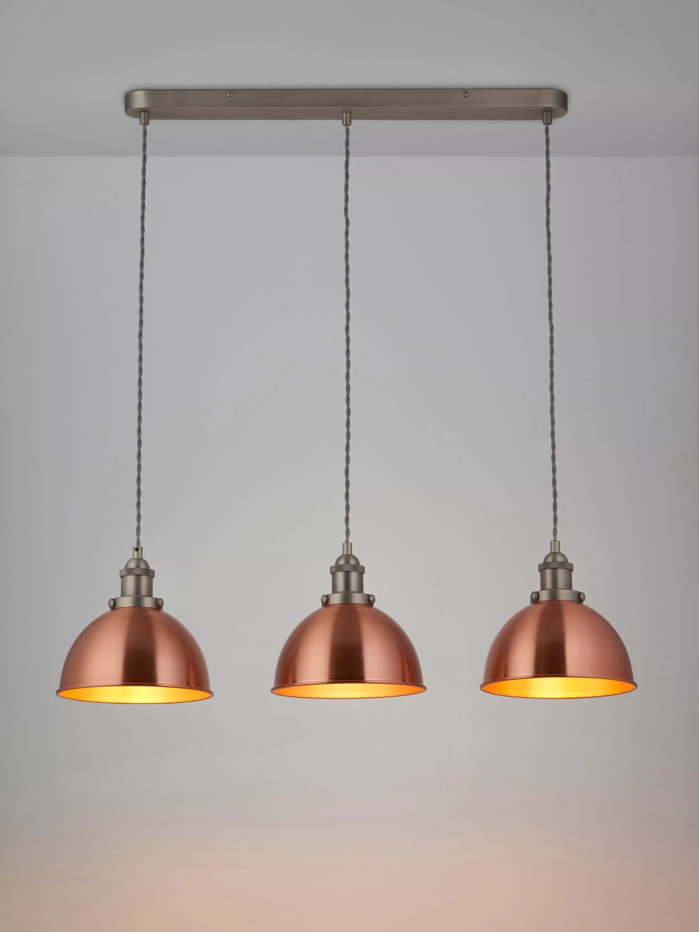 John Lewis Baldwin 3 Pendant Diner Ceiling Light