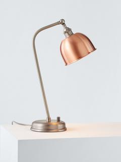 John Lewis Baldwin Desk Lamp, Brushed Copper