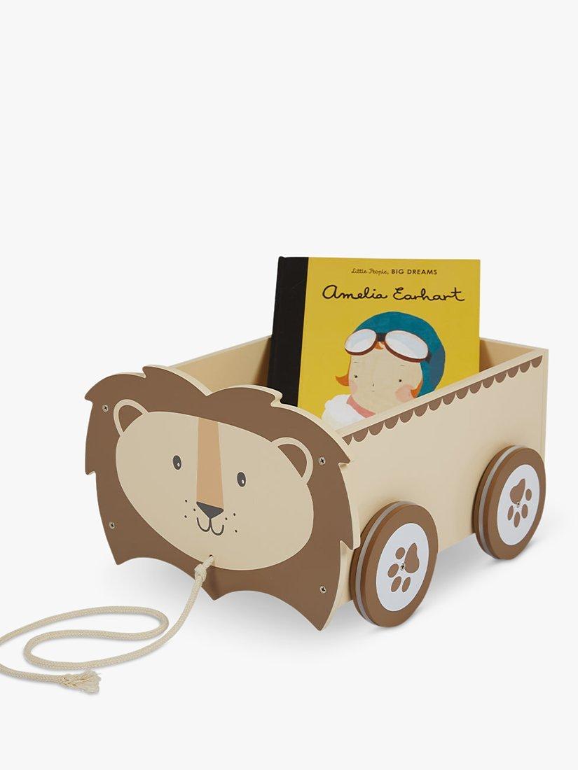 Great Little Trading Co Lion Book Storage Cart