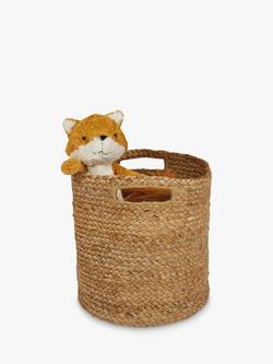 Great Little Trading Co Jute Storage Basket, Natural