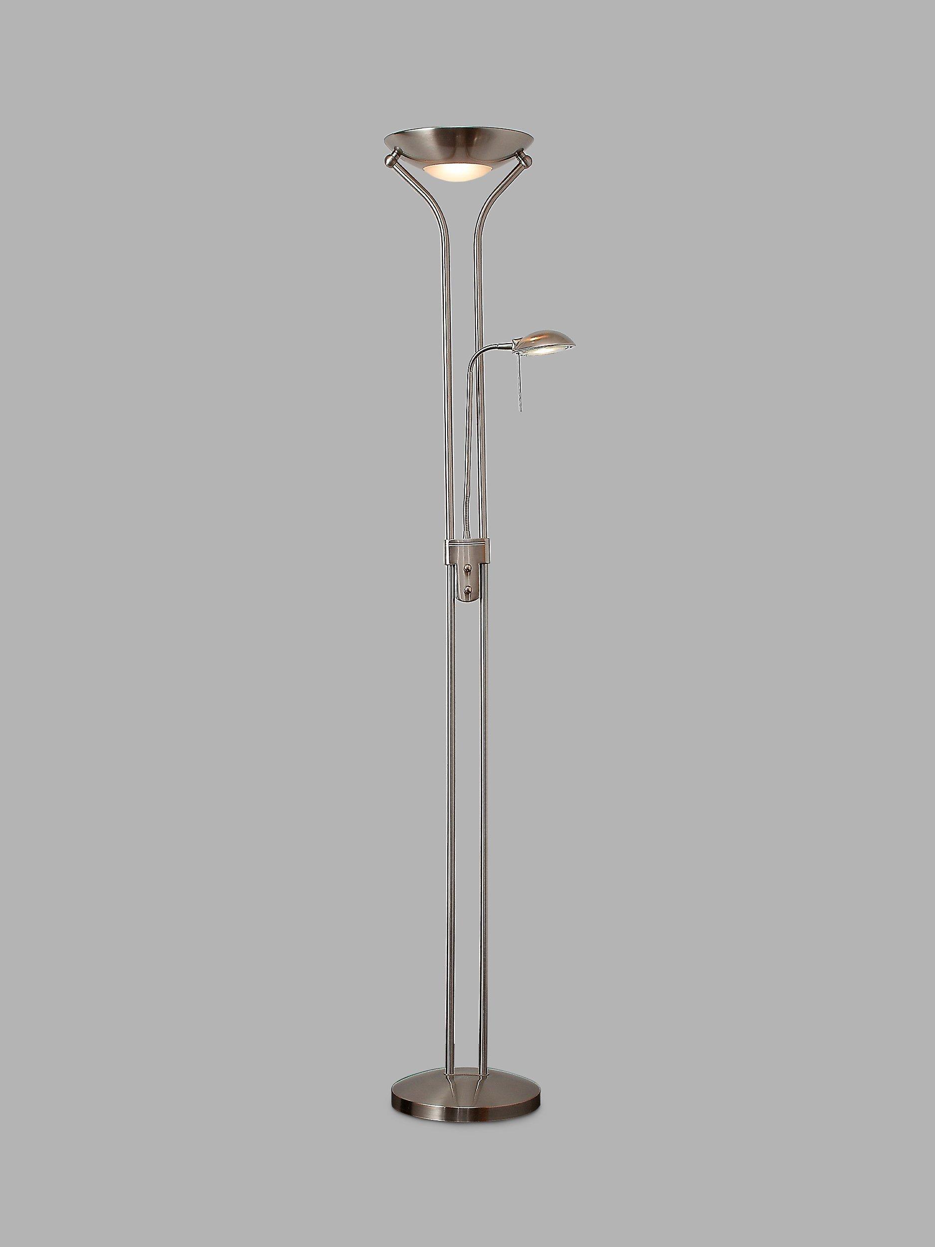 John Lewis Zella LED Floor Lamp Stainless Steel