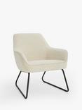 John Lewis ANYDAY Form Accent Chair, Black Metal Leg, Natural Boucle