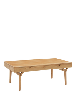 John Lewis X-Ray Wood Coffee Table, Oak, Oak