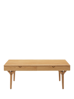 John Lewis X-Ray Wood Coffee Table, Oak - view 2, Oak