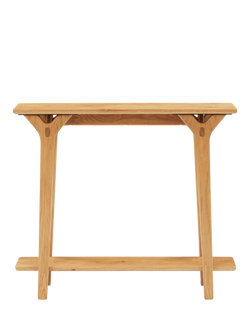 John Lewis X-Ray Console Table, Oak - view 2, Oak