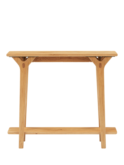 John Lewis X-Ray Console Table, Oak - view 2, Oak