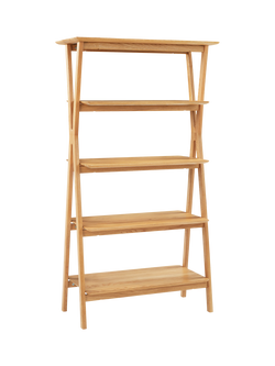 John Lewis X-Ray Shelving Unit, Oak