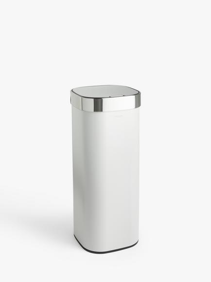 John Lewis Touch Bin, 40L, Grey