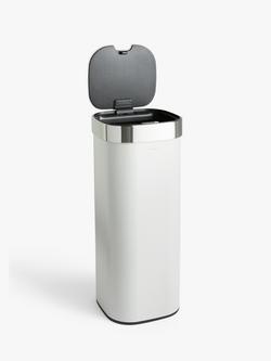 John Lewis Touch Bin, 40L - view 2, Grey