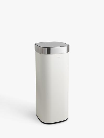John Lewis Touch Bin, 40L, Stone