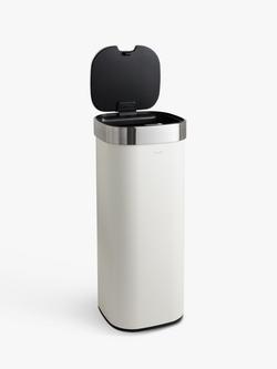 John Lewis Touch Bin, 40L - view 2, Stone