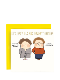 Susan O'Hanlon Old & Grumpy Birthday Card, Multi