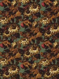 Clarke & Clarke Sunforest Velvet Furnishing Fabric, Sage/Russet