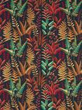 Clarke & Clarke Bracken Embroidered Furnishing Fabric, Russet/Aqua