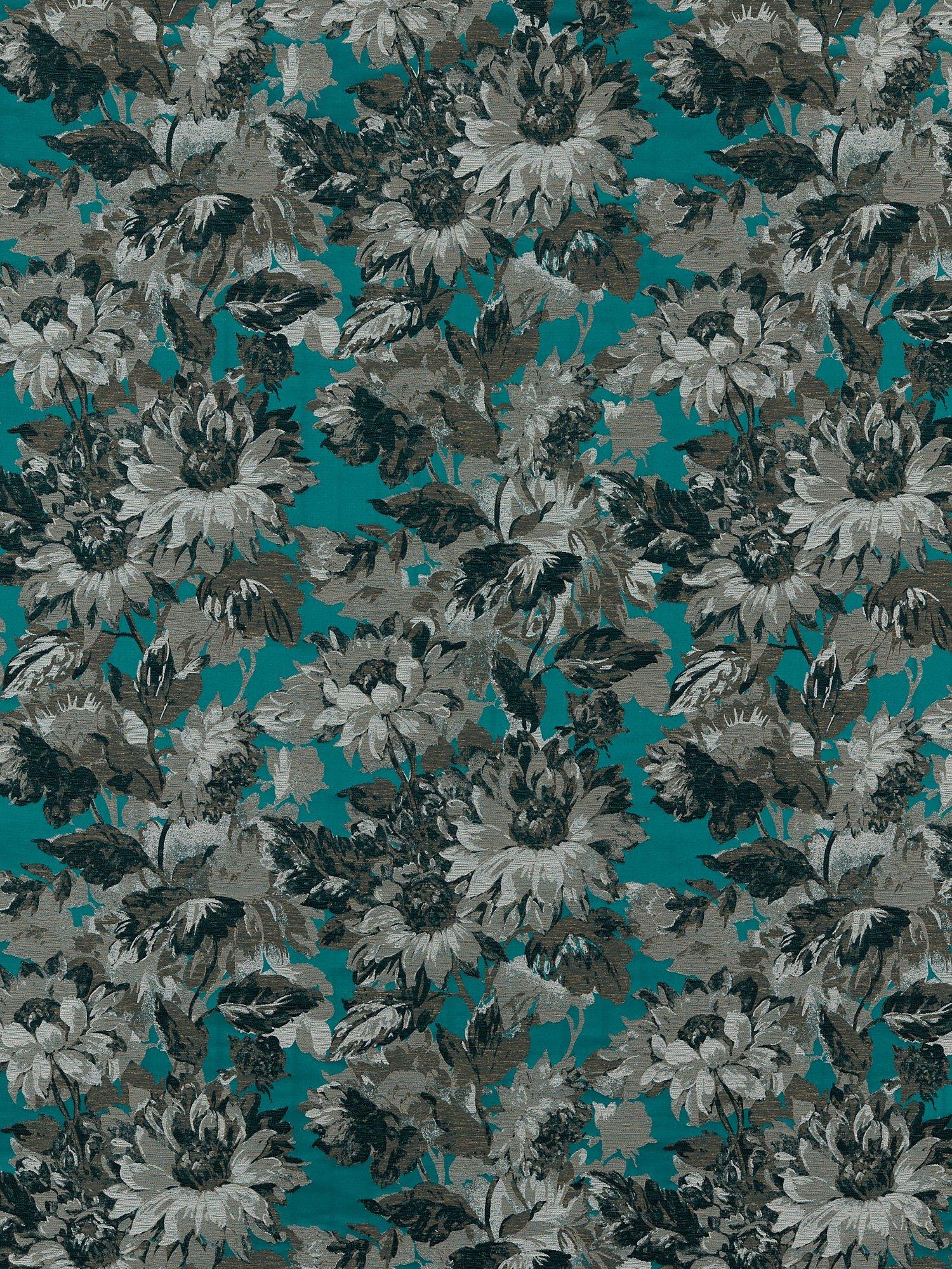 Clarke & Clarke Sunforest Furnishing Fabric, Peacock