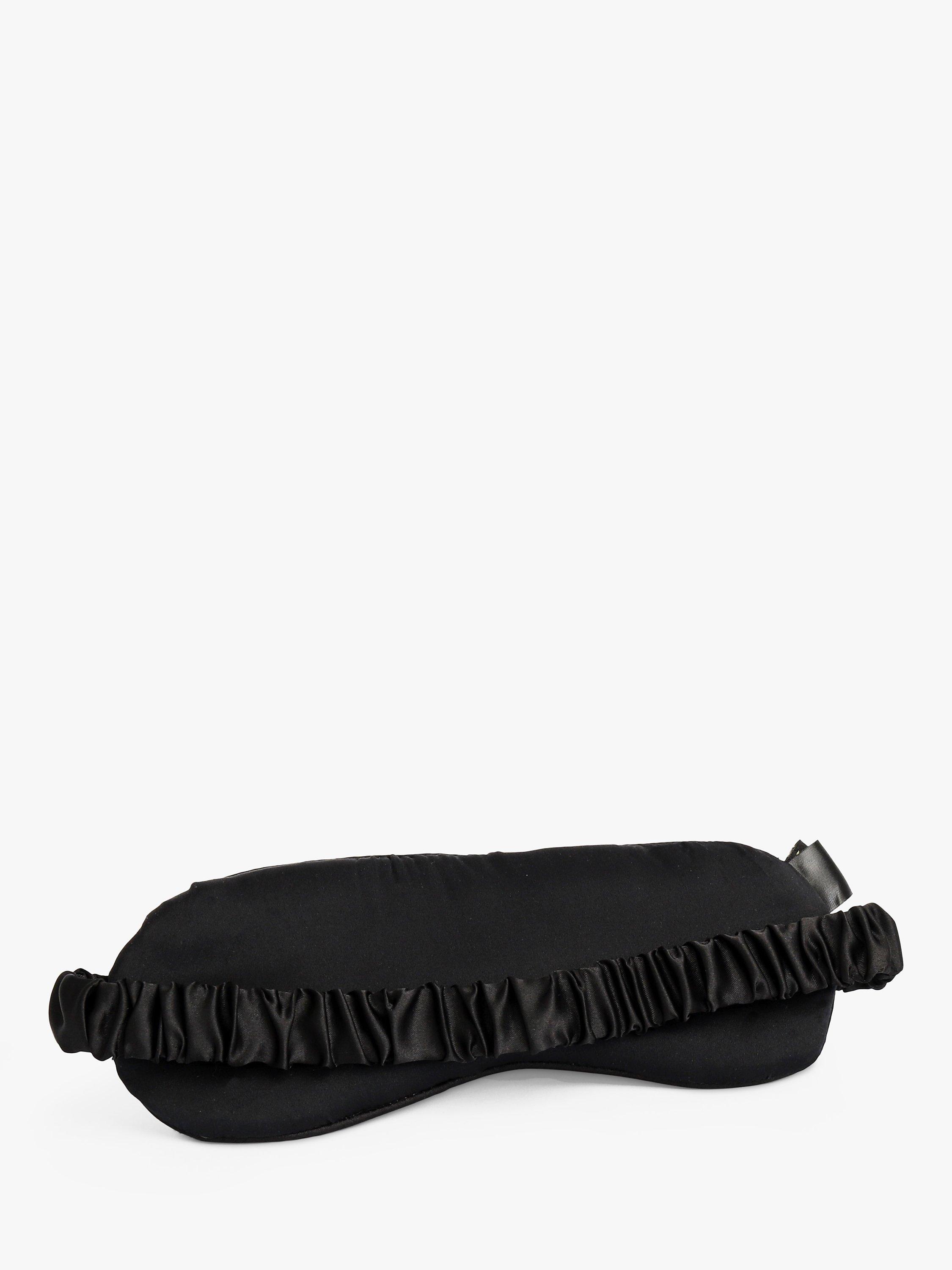 Product image 2 of 4, which shows Tache Crafts Embroidered Silk Lined Eye Mask, Black/Multi