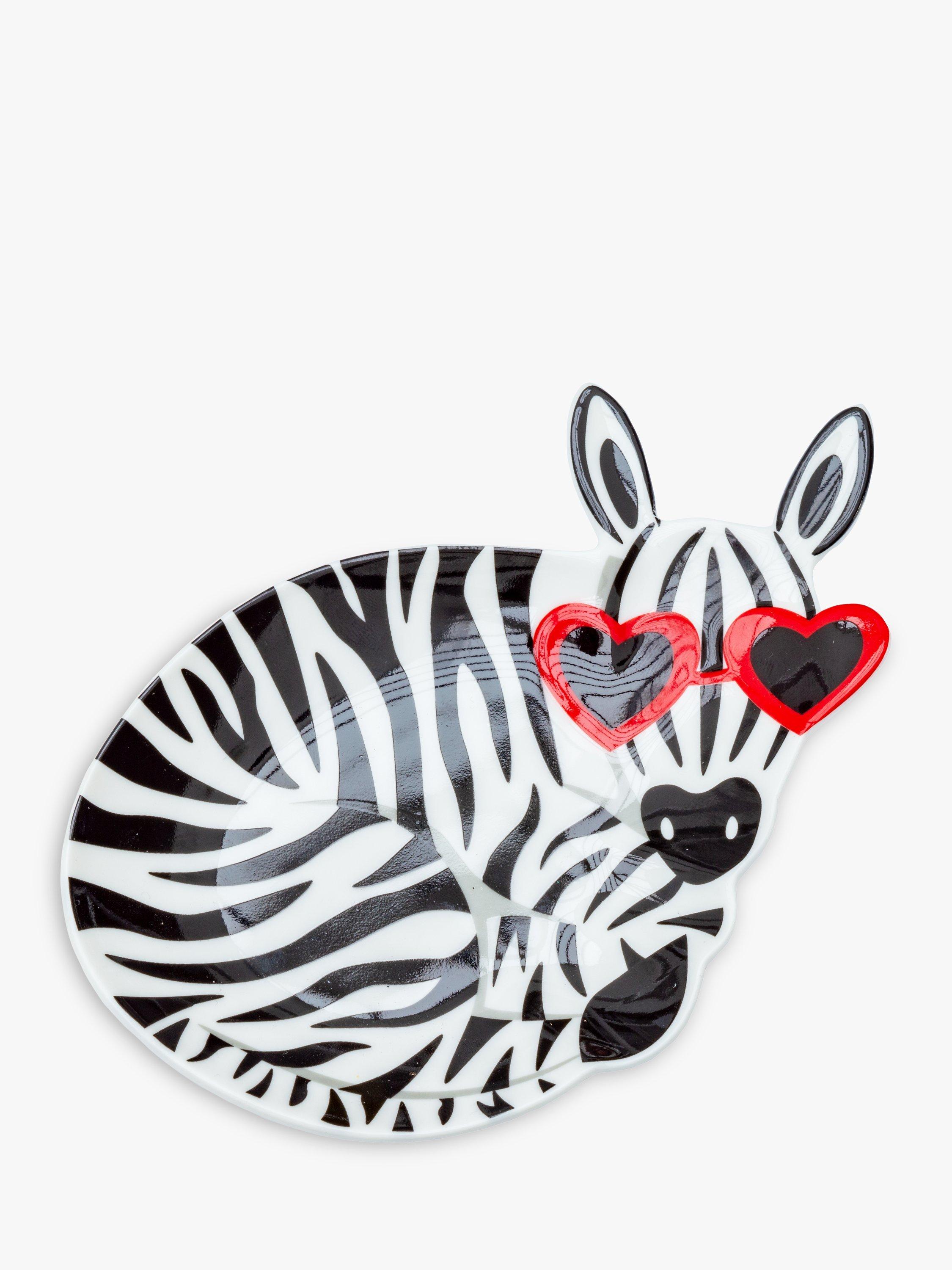 Tache Crafts Zebra Trinket Dish, Multi