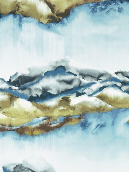 Harlequin Kailani Furnishing Fabric, Lagoon/Linden, Lagoon/Linden