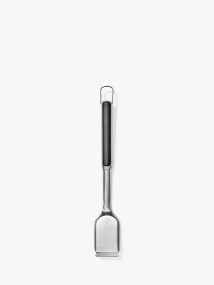 OXO Good Grips Bristle-Free Coiled BBQ Grill Brush with Replaceable Head - view 2, Black/Steel