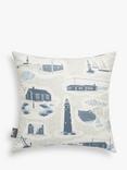 Mini Moderns Dungeness Cushion, Washed Denim