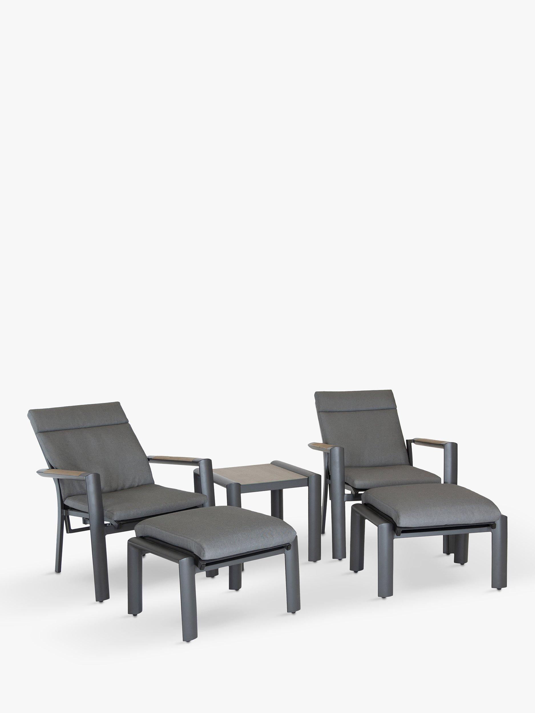 KETTLER Surf Active 2-Seater Garden Companion Set, Grey