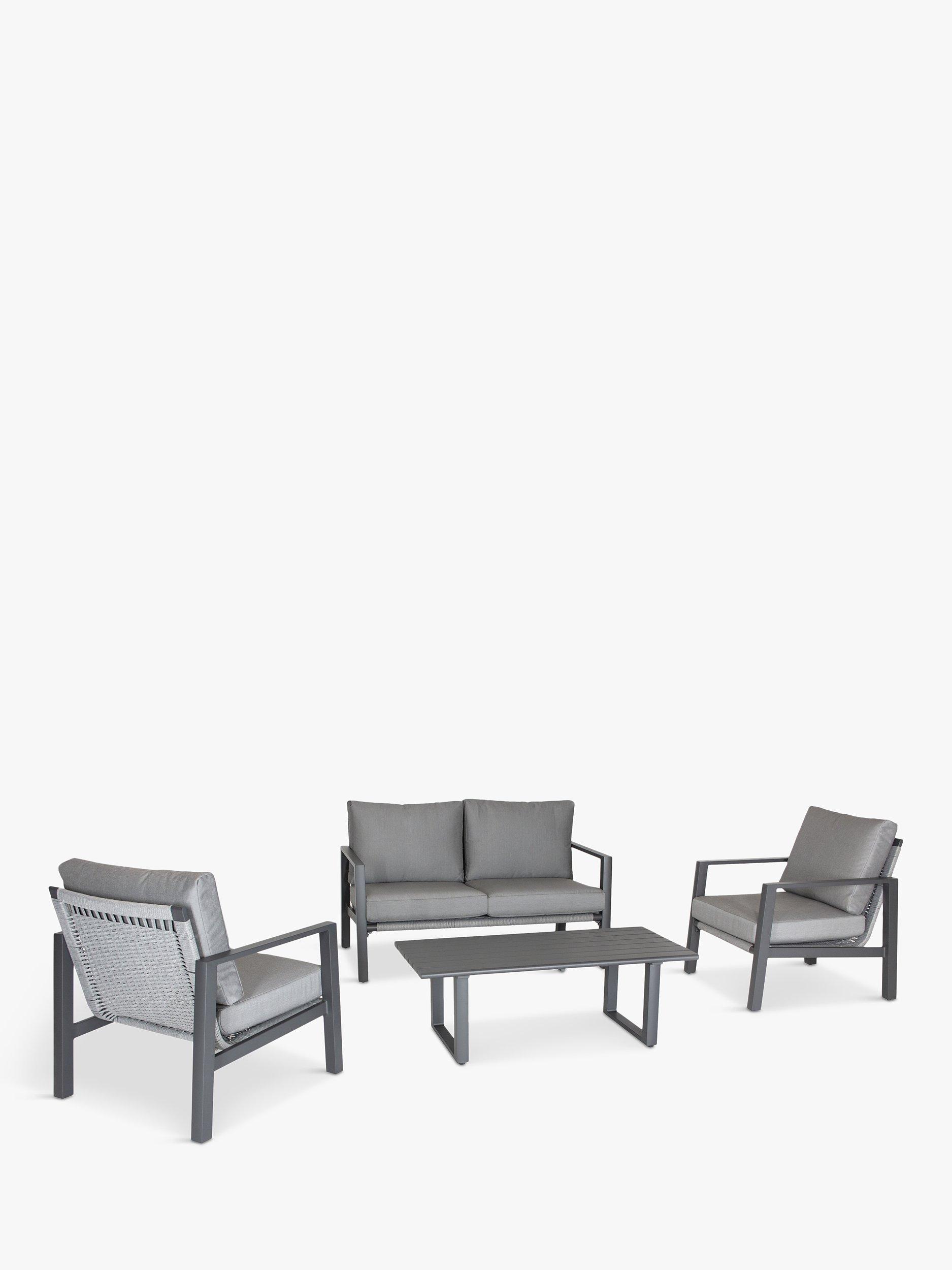 KETTLER Larno 4-Seater Garden Lounge Set, Grey