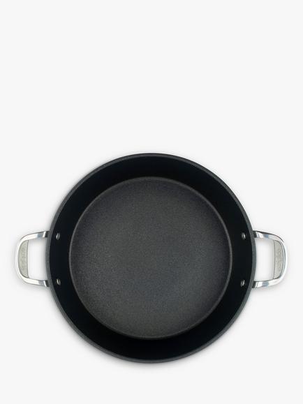 Eaziglide Neverstick3 Professional Aluminium Non-Stick Shallow Casserole, 32cm - view 2, Grey