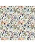 Voyage Hibbertia Furnishing Fabric, Coral Cloud Cream