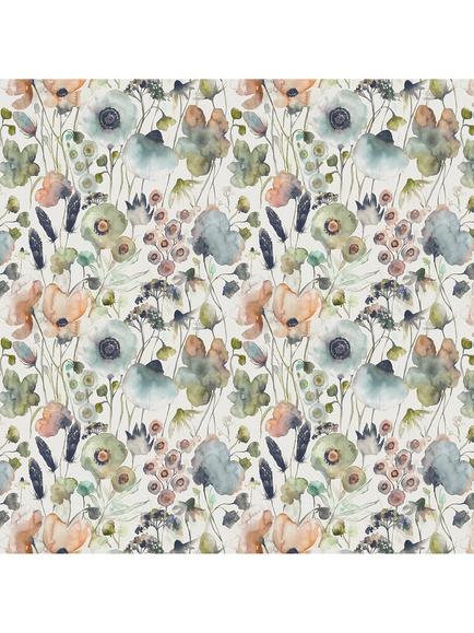 Voyage Hibbertia Furnishing Fabric, Coral Cloud Cream