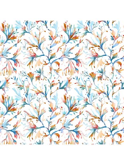 Voyage Seaweed Furnishing Fabric, Cobalt