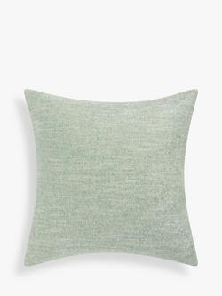 John Lewis Chambray Cushion, Green