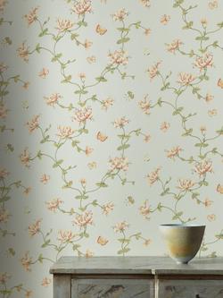 Colefax and Fowler Honeysuckle Garden Wallpaper - view 2, Lime W7002/04