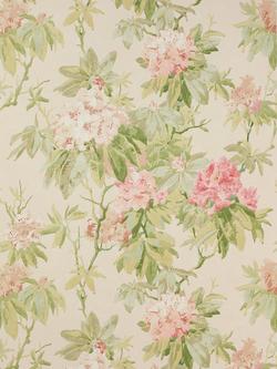 Colefax and Fowler Mereworth Wallpaper, Red/Green W7006/02