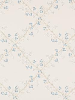 Colefax and Fowler Trefoil Trellis Wallpaper, Blue W7008/04