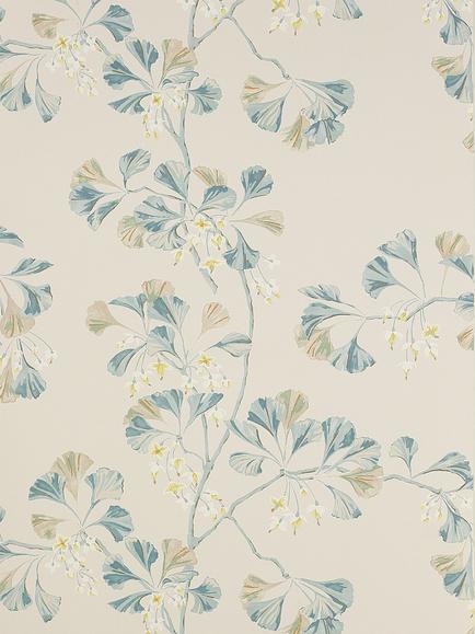 Colefax and Fowler Greenacre Wallpaper, Old Blue W7004/02