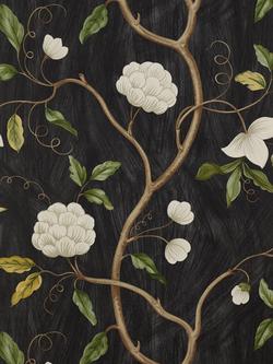 Colefax and Fowler Snow Tree Wallpaper, Black 7949/06