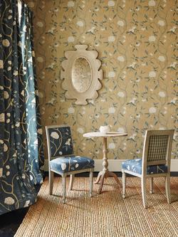 Colefax and Fowler Snow Tree Wallpaper - view 2, Black 7949/06