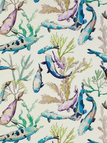 Manuel Canovas Salina Wallpaper, Turquoise 3097/02