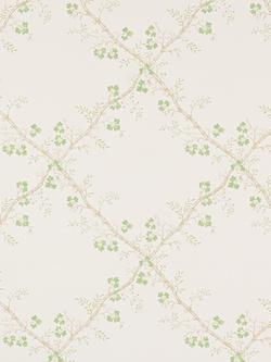 Colefax and Fowler Trefoil Trellis Wallpaper, Leaf W7008/02
