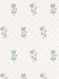 Colefax and Fowler Berkeley Sprig Wallpaper, Forest Green W7010/03